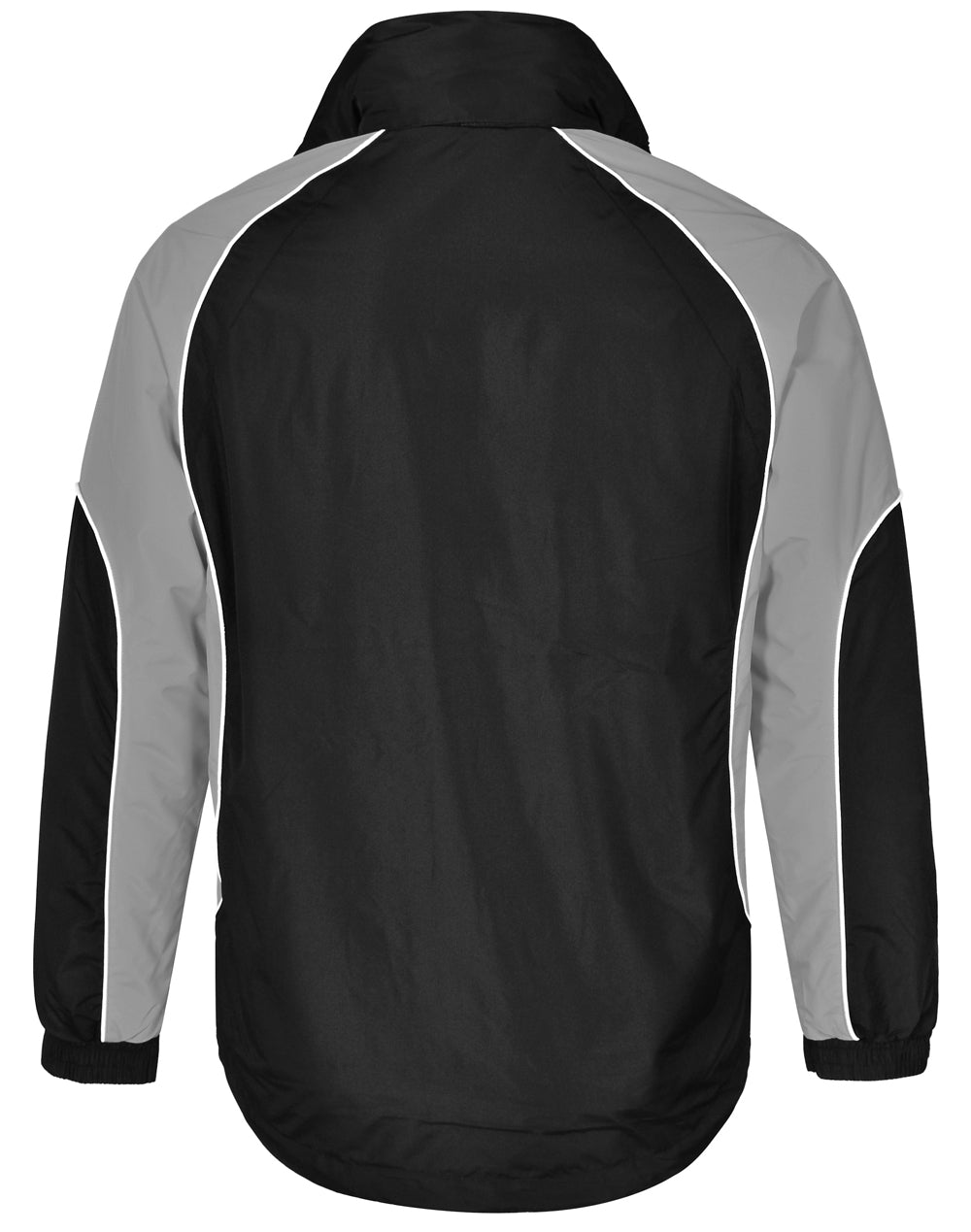 Arena Jacket Unisex - Black/White/Grey - Back