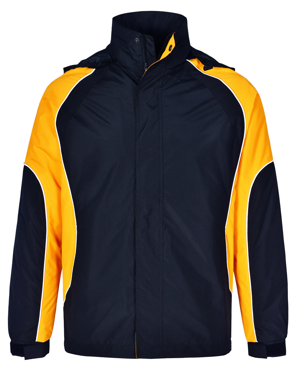 Arena Jacket Unisex - Navy/White/Gold - Front