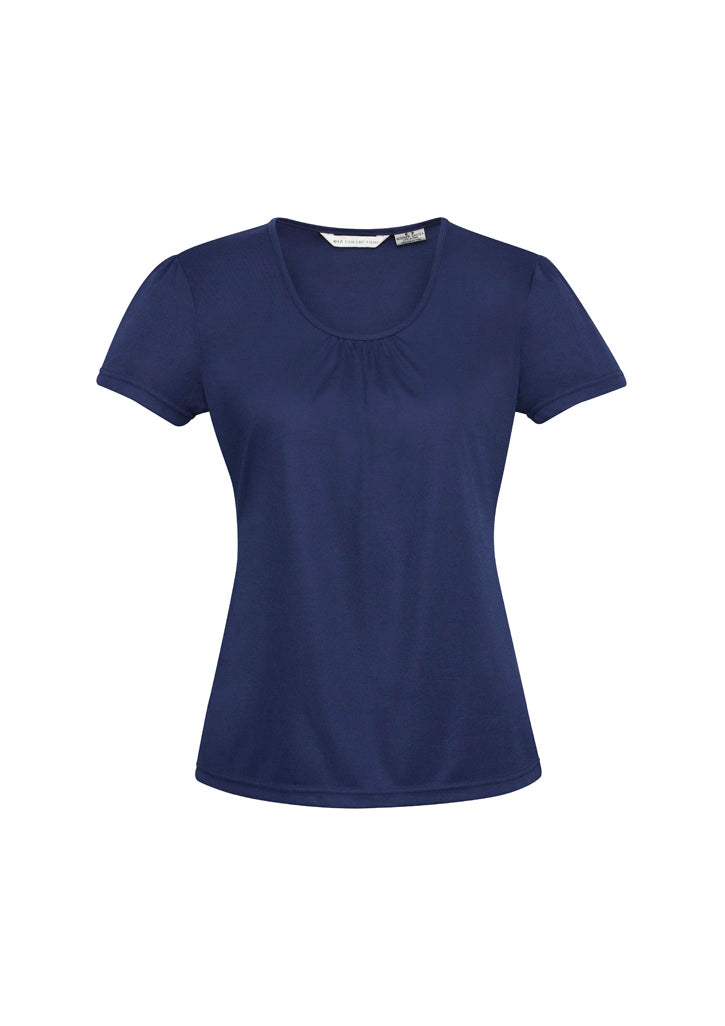 Chic Womens Top - Midnight Blue - Front