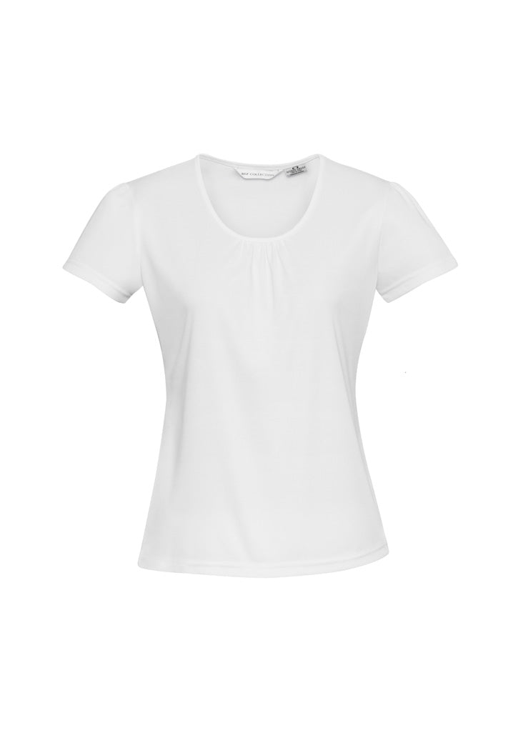 Chic Womens Top - White - Front