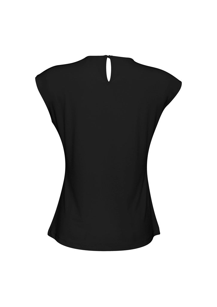 Mia Womens Top - Black - Back