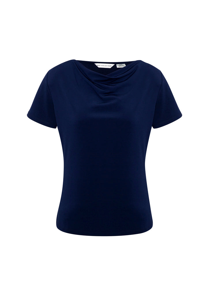 Ava Womens Top - Midnight Blue - Front