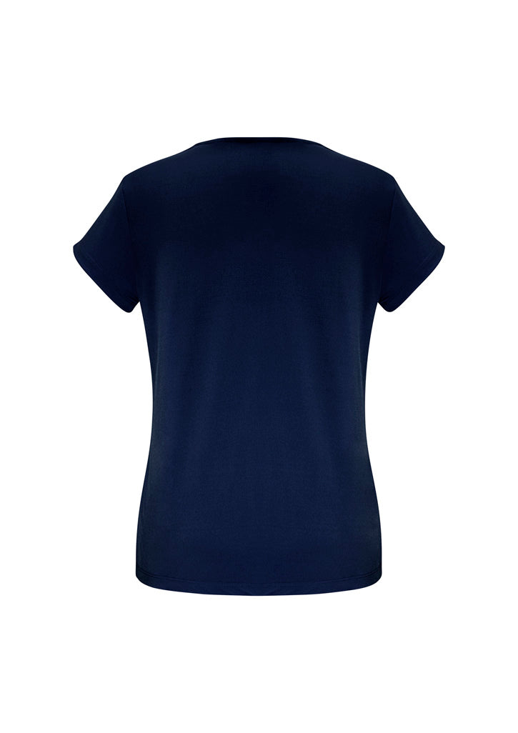 Lana Womens Short Sleeve Top - Ink - Back