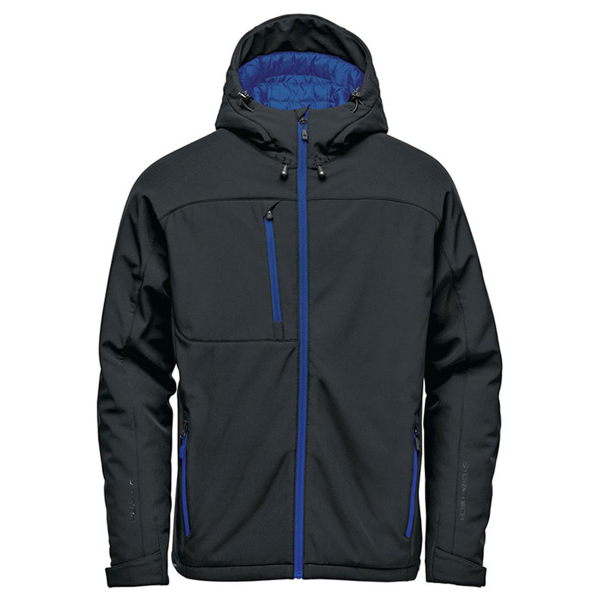 Men's Orbiter Insulated Softshell - Black / Azure Blue - Front