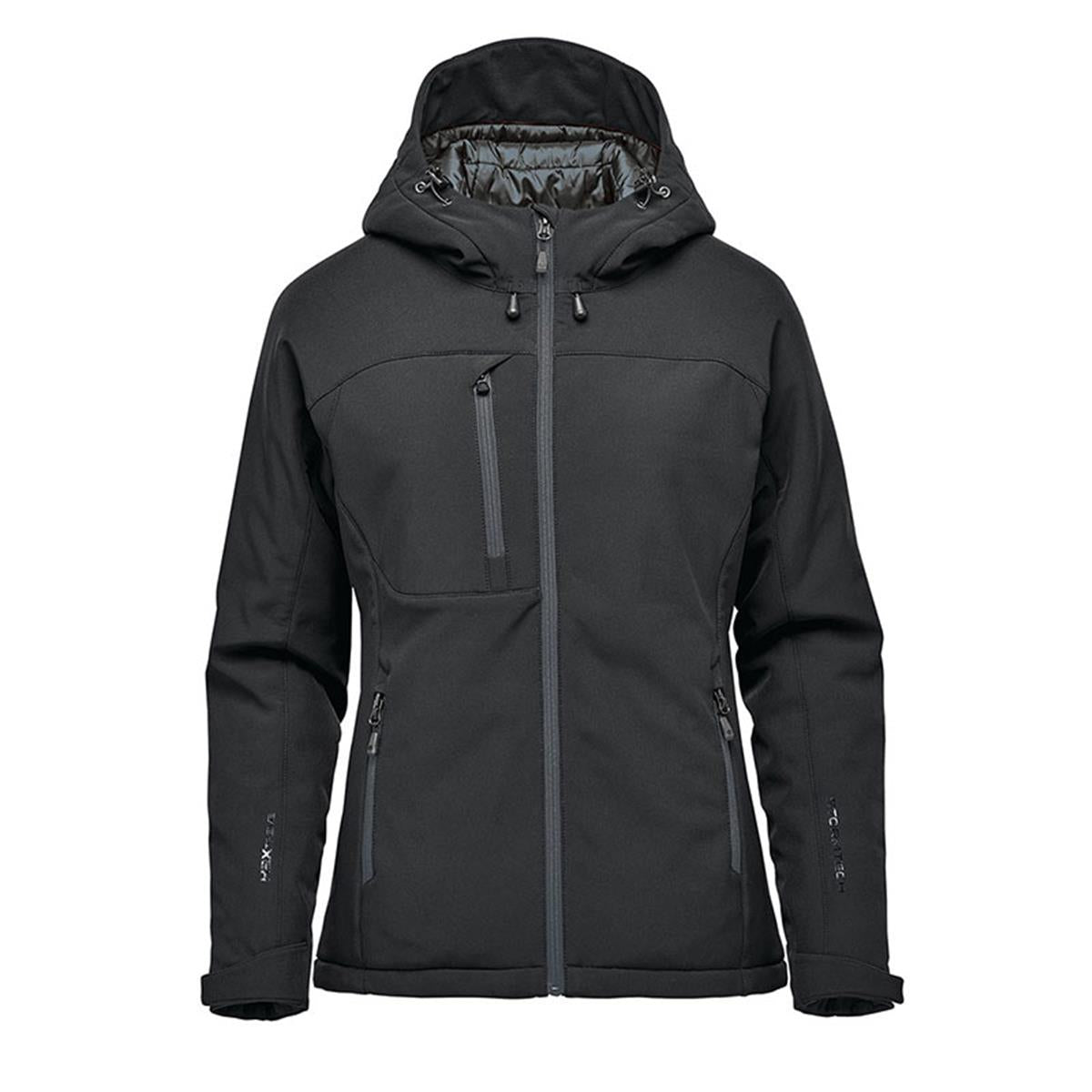 Women's Orbiter Insulated Softshell - Black / Granite - Front