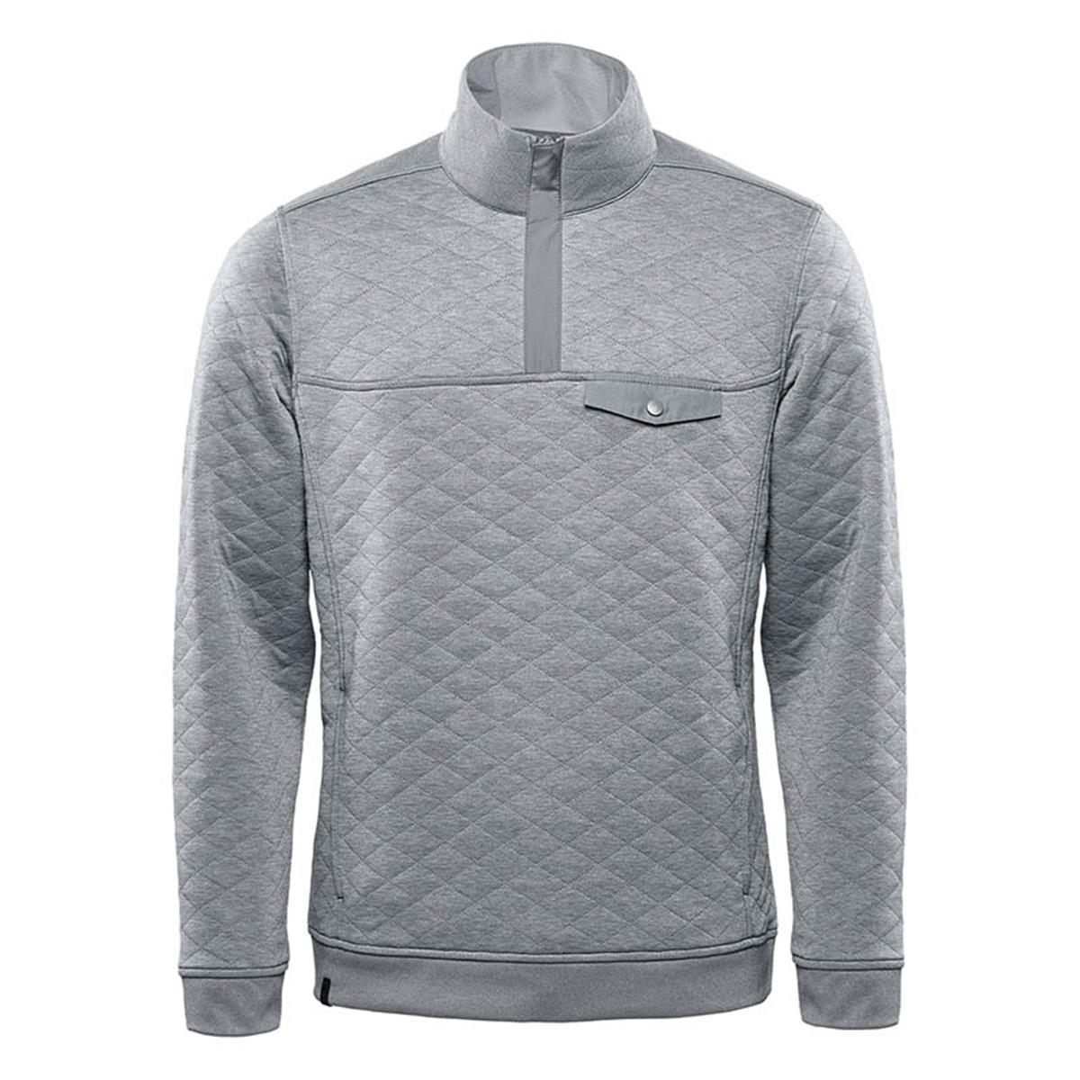 Men's Montebello Thermal 1/4 Zip Pullover - Ash Heather - Front