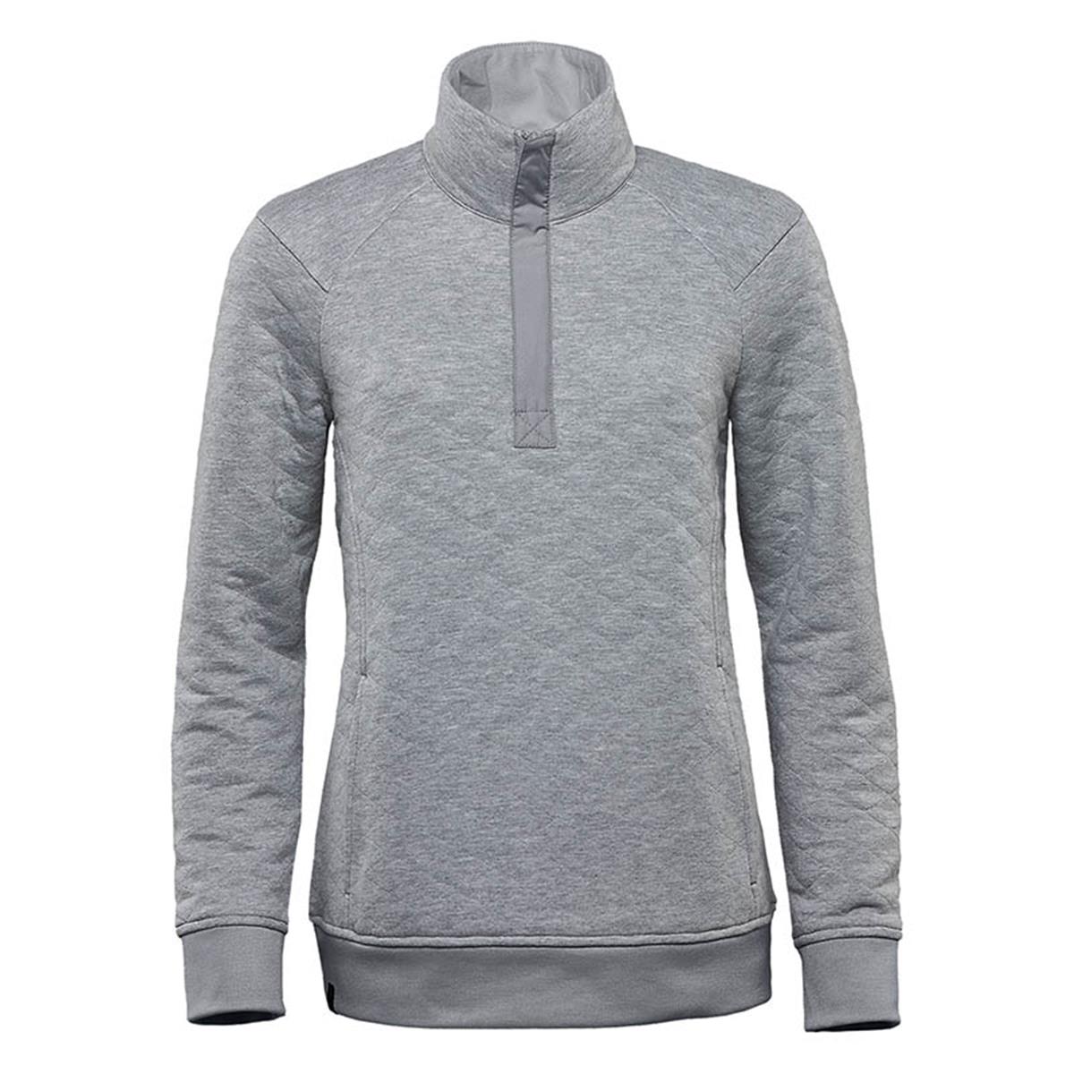 Women's Montebello Thermal 1/4 Zip Pullover - Ash Heather - Front