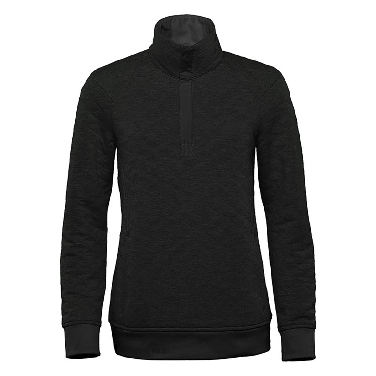 Women's Montebello Thermal 1/4 Zip Pullover - Dark Charcoal Heather - Front