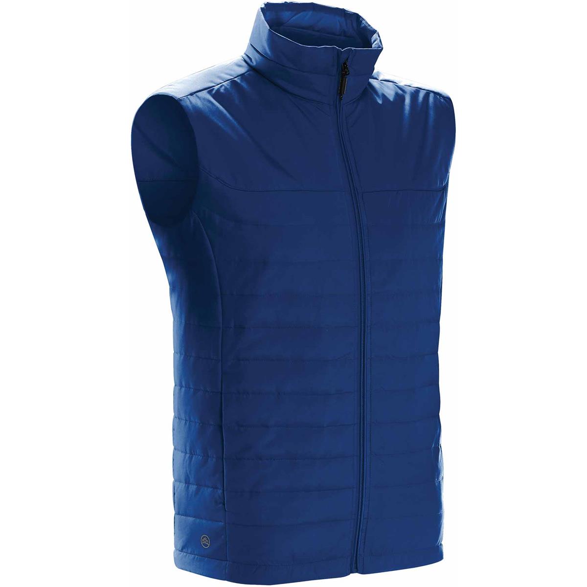 Men's Nautilus Quilted Vest - Azure Blue - Back