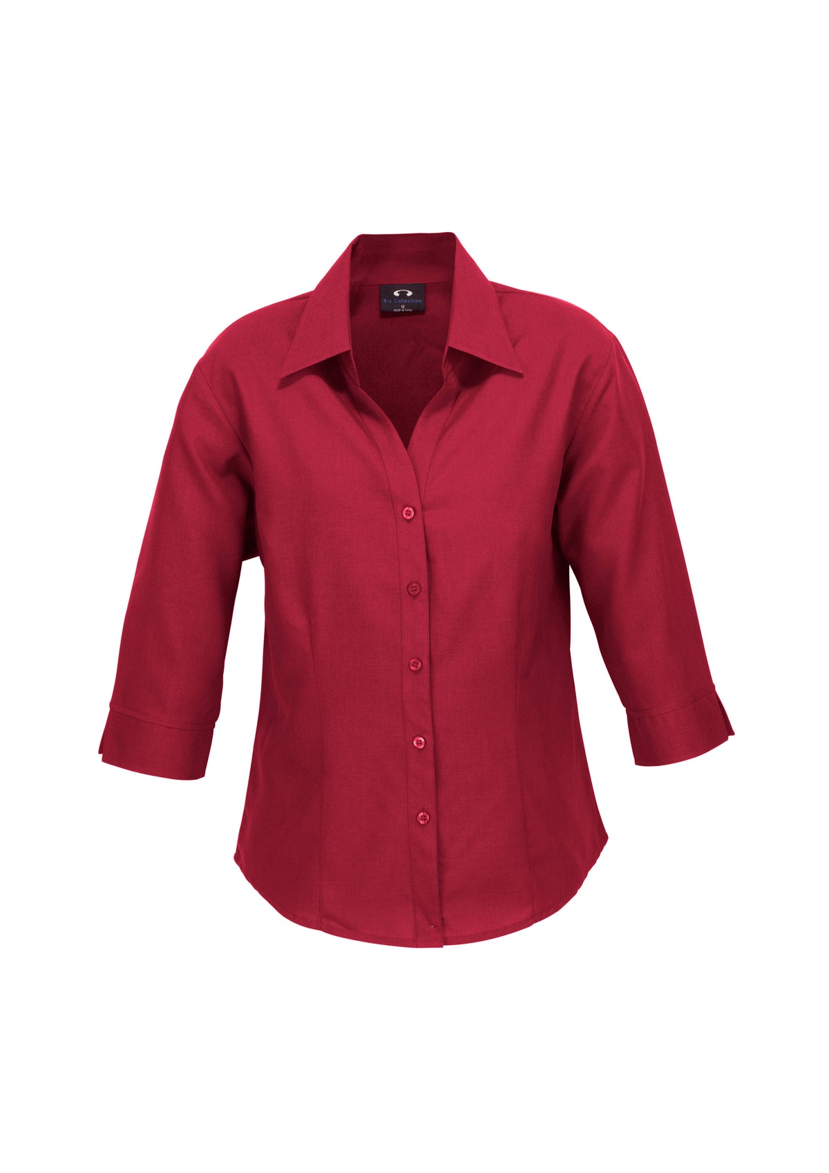 Oasis Womens 3/4 Sleeve Shirt - Cherry - Front