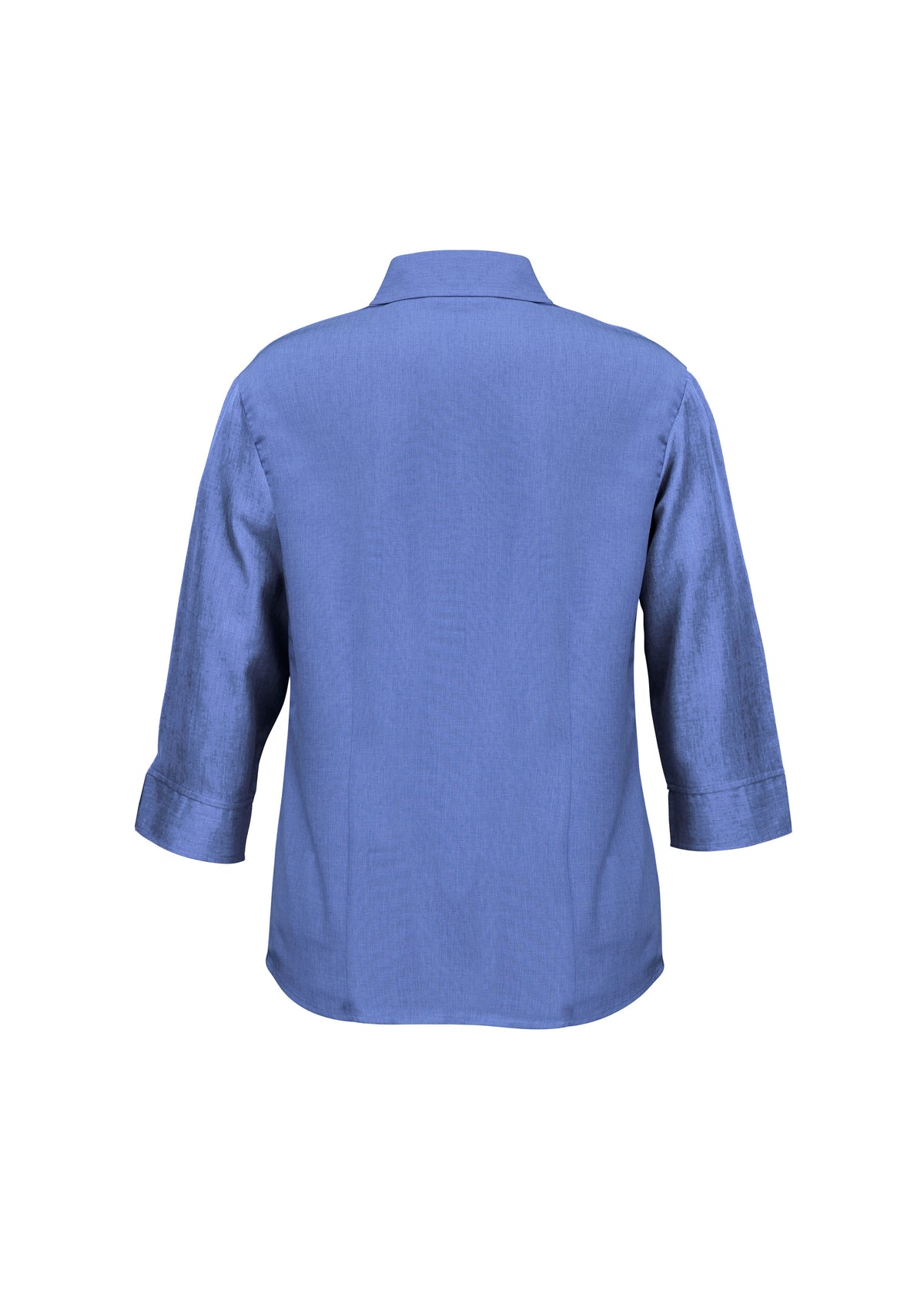 Oasis Womens 3/4 Sleeve Shirt - Mid Blue - Back
