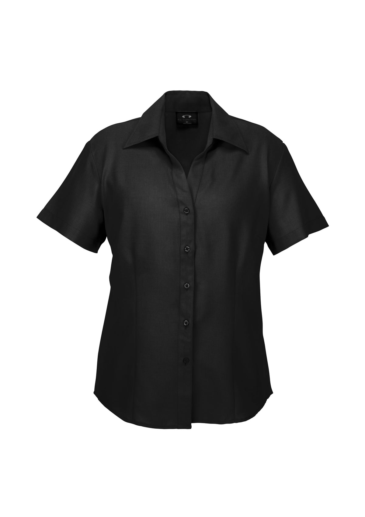 Oasis Womens Short Sleeve Shirt - Black - Front