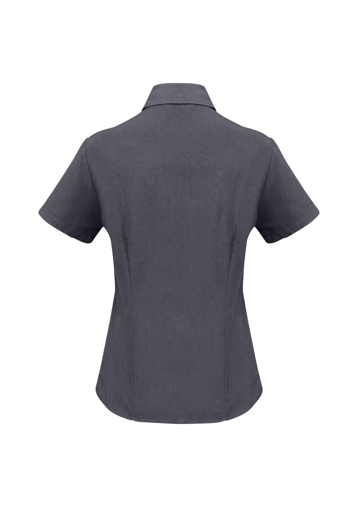 Oasis Womens Short Sleeve Shirt - Charcoal - Back