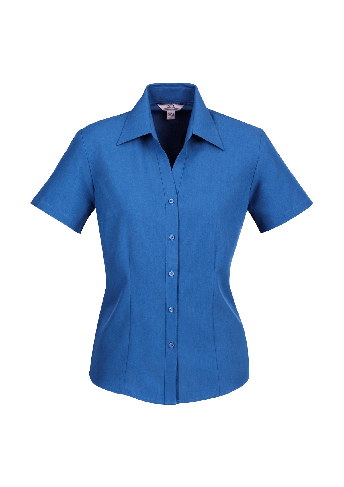 Oasis Womens Short Sleeve Shirt - Electric Blue - Front