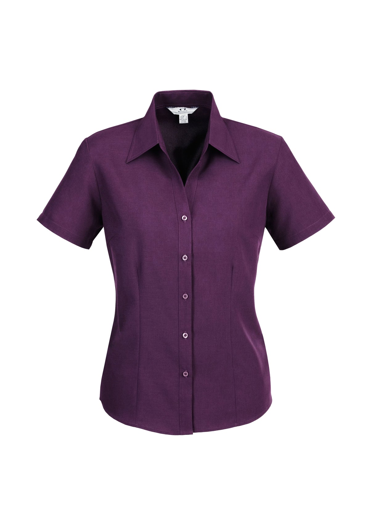 Oasis Womens Short Sleeve Shirt - Grape - Front