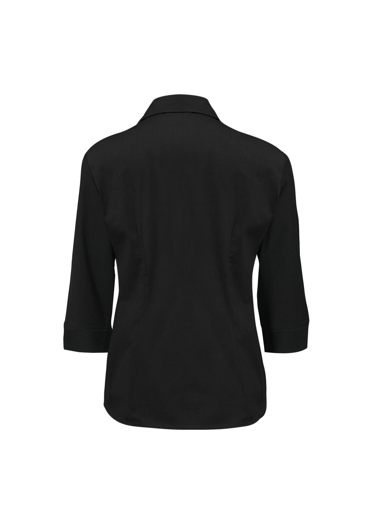 Metro Womens 3/4 Sleeve Shirt - Black - Back