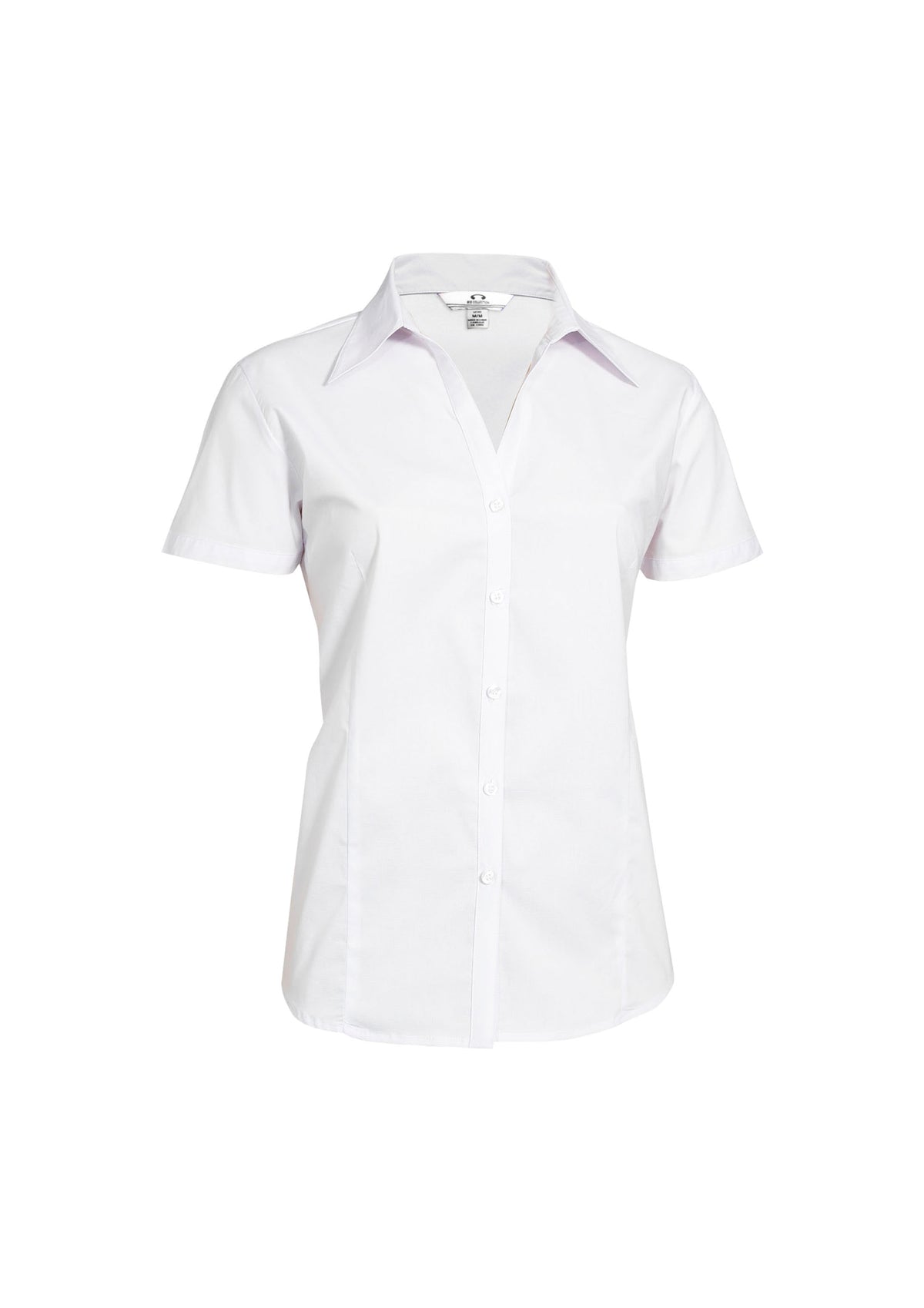 Metro Womens Short Sleeve Shirt - White - Front