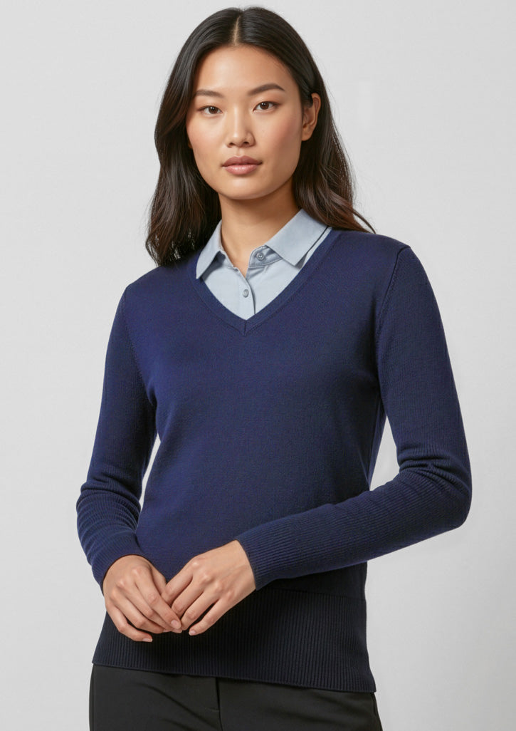 Milano Womens Pullover - Navy - Model