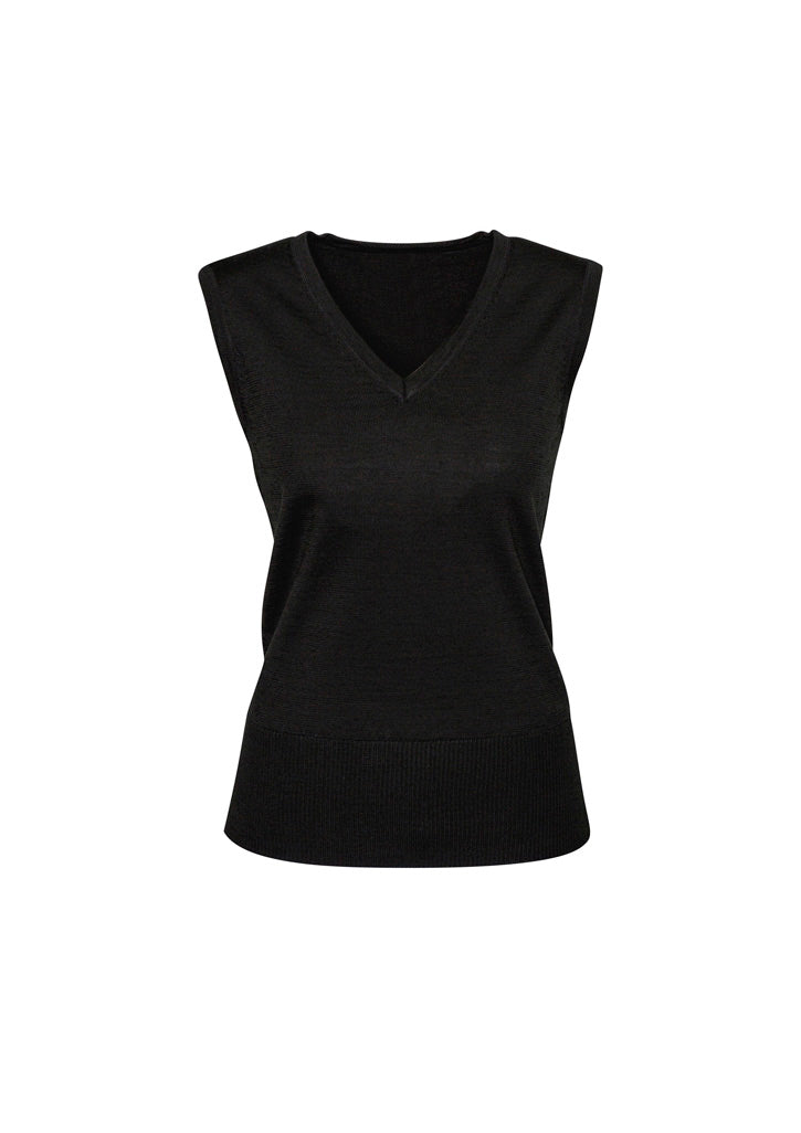 Milano Womens Vest - Black - Front