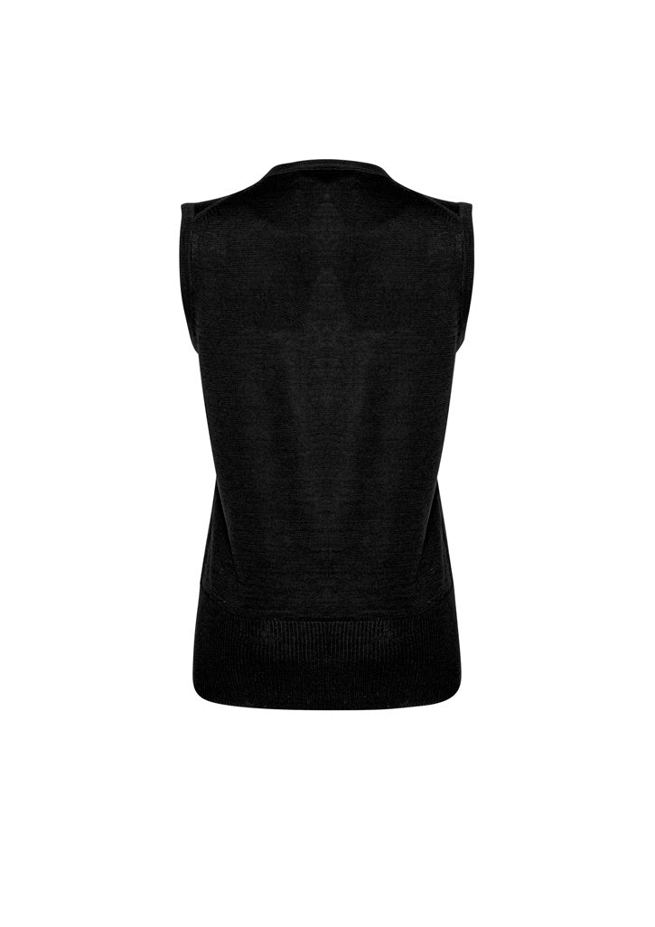 Milano Womens Vest - Black - Back