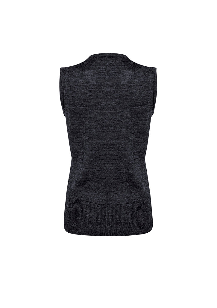 Milano Womens Vest - Charcoal - Back