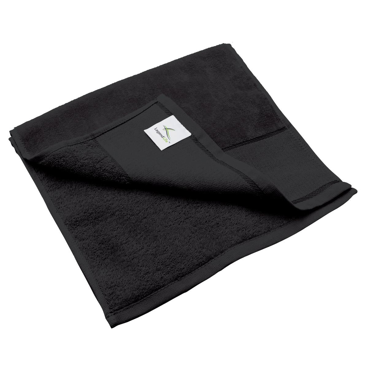 Workout/Fitness Towel - Black - Front