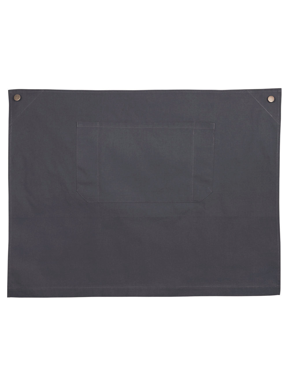 Fitzroy Half Waist Apron - Charcoal - Front