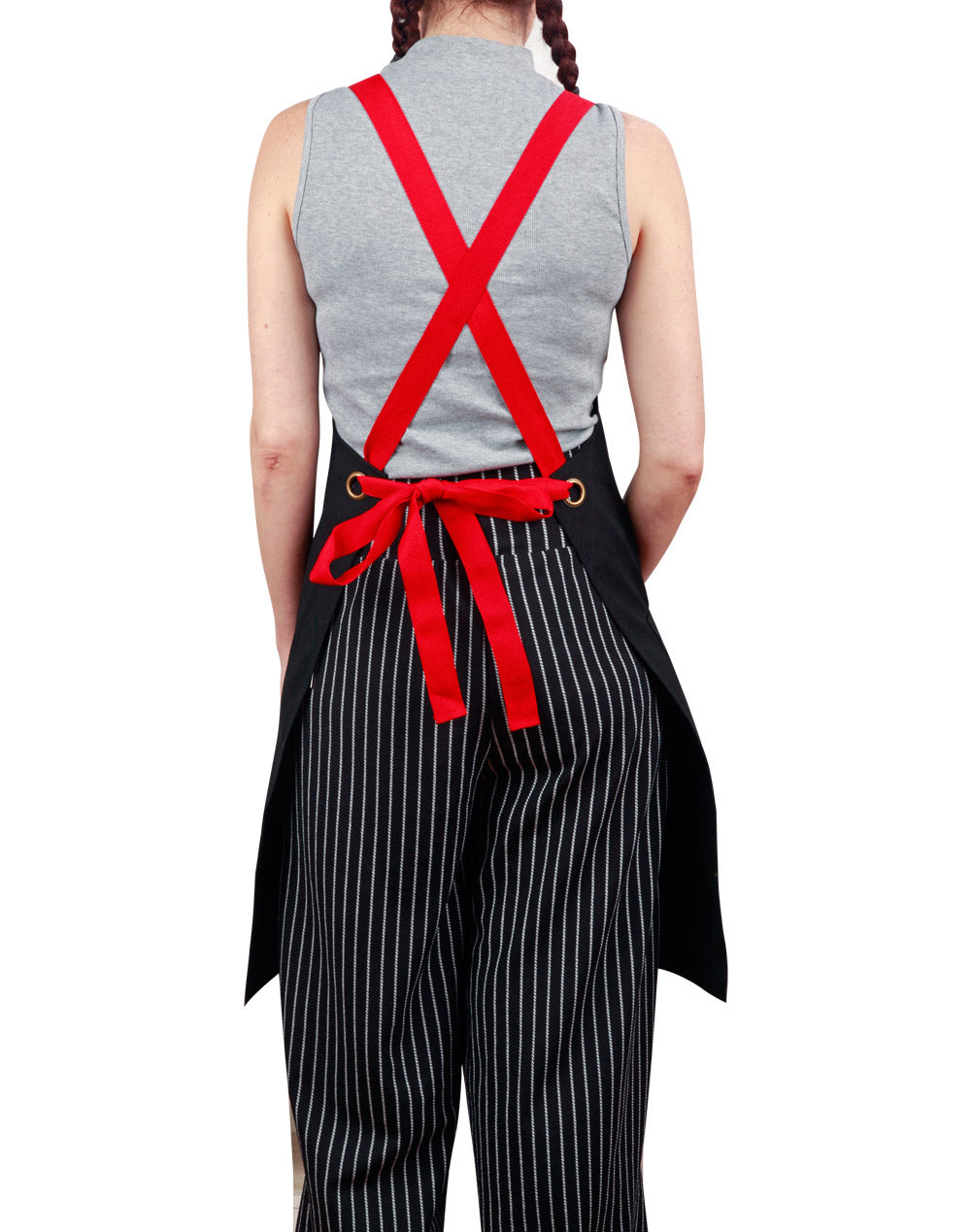 Brunswick Bib Apron - Black - Back
