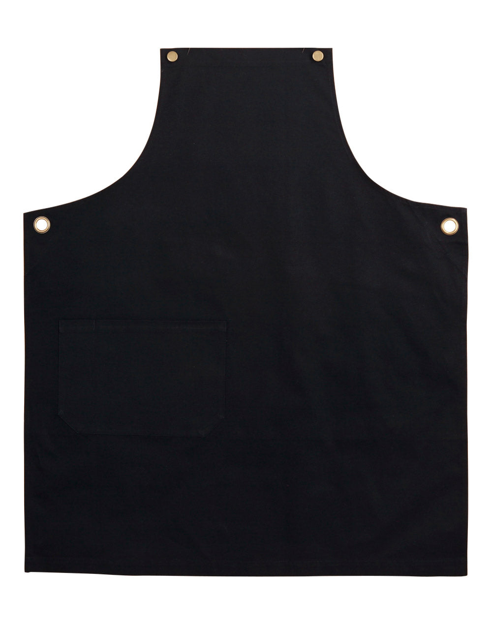 Brunswick Bib Apron - Black - Front