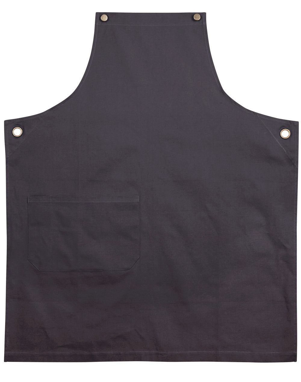 Brunswick Bib Apron - Charcoal - Front
