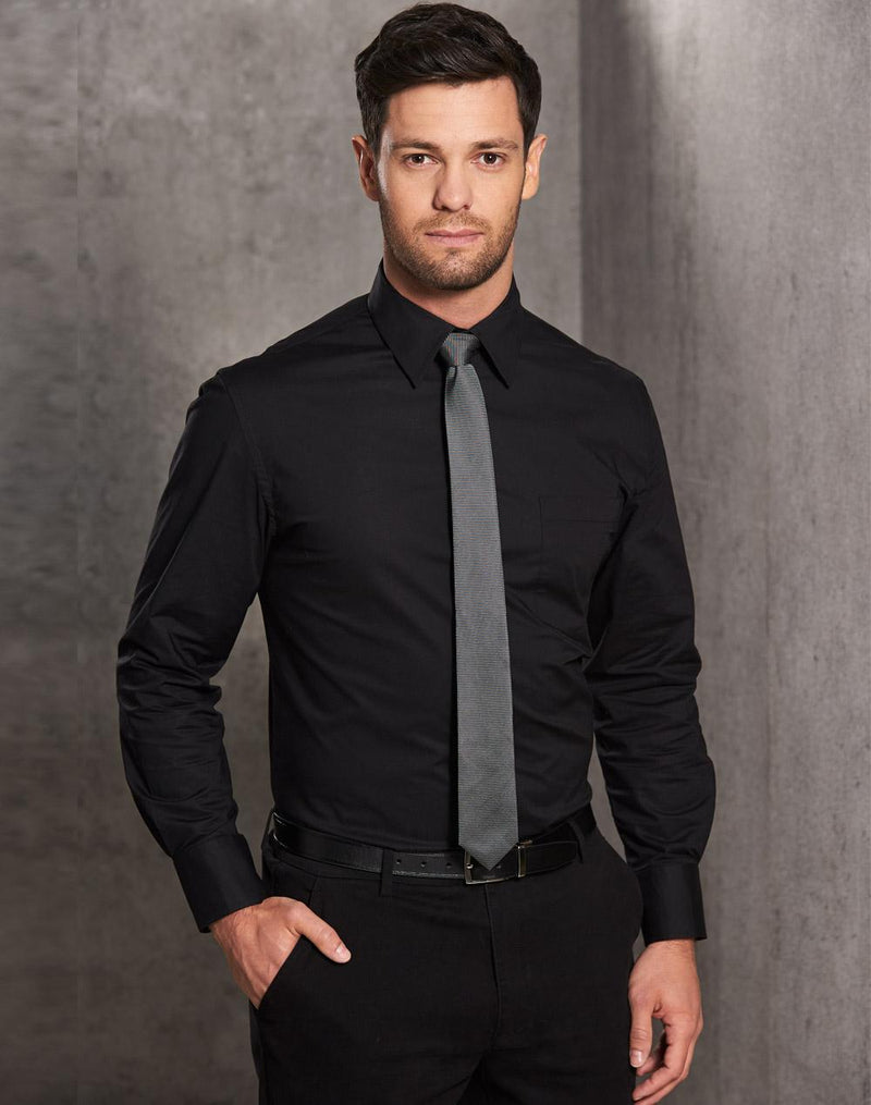 Men's Cotton/Poly Stretch Long Sleeve Shirt