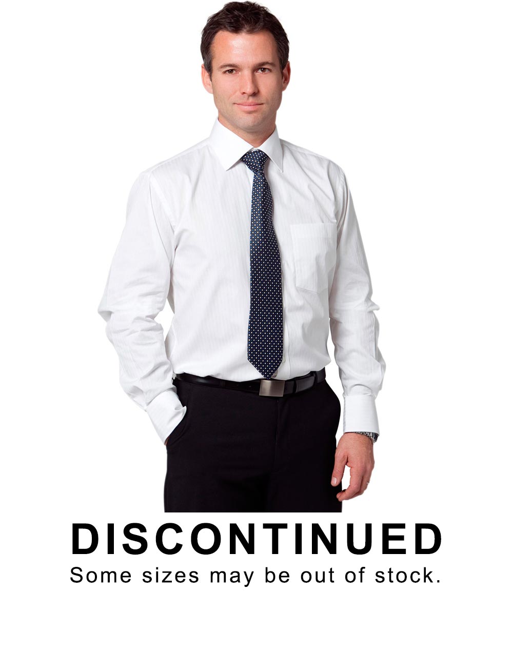 Men's Self Stripe Long Sleeve Shirt [Clearance]