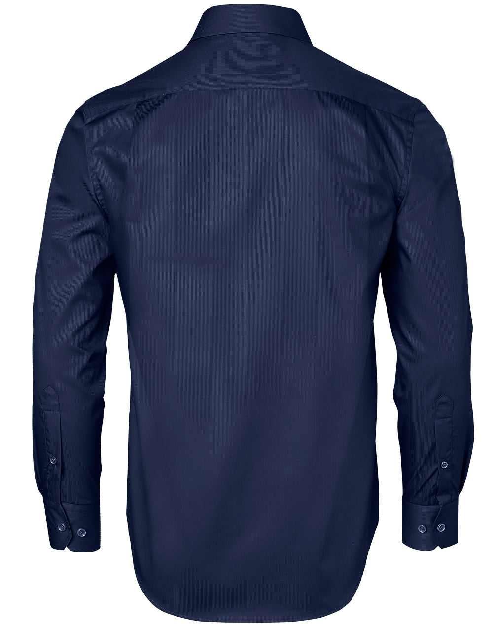 Barkley Mens Taped Seam Long Sleeve Shirt - Navy - Back