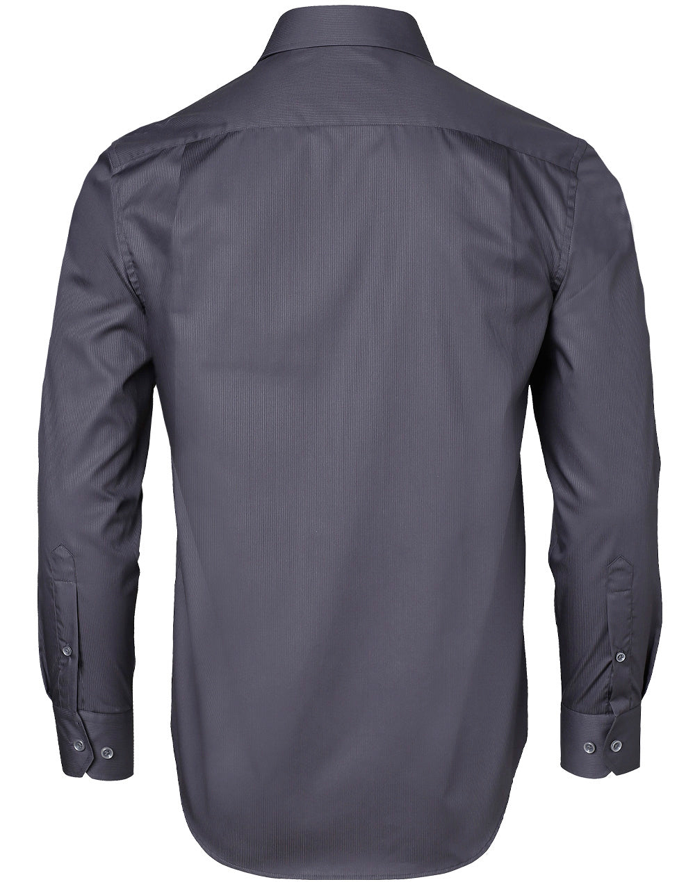 Barkley Mens Taped Seam Long Sleeve Shirt - Storm Grey - Back