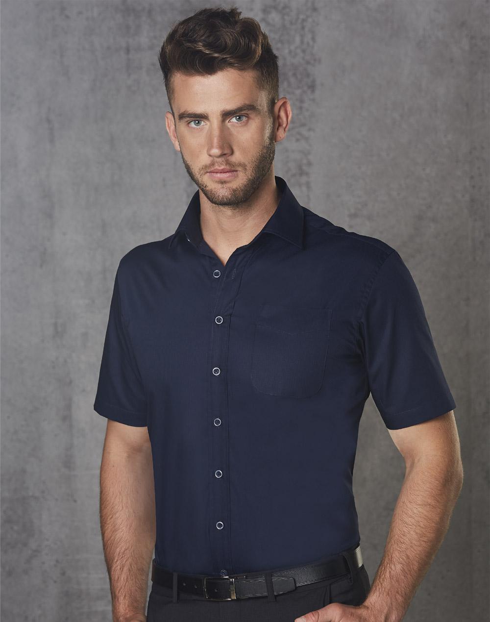 Barkley Mens Taped Seam Short Sleeve Shirt