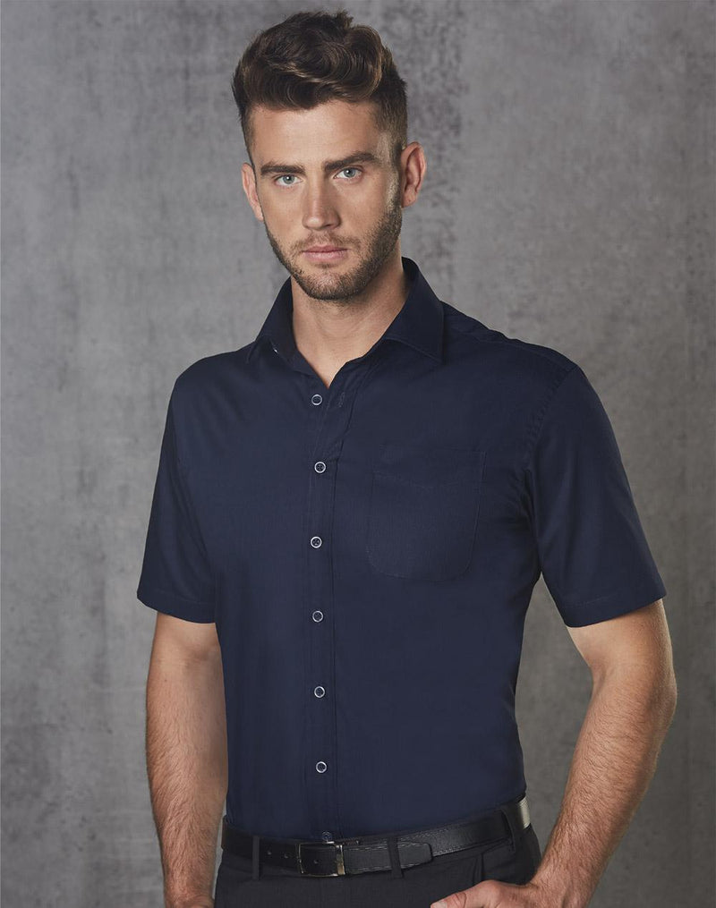 Barkley Mens Taped Seam Short Sleeve Shirt