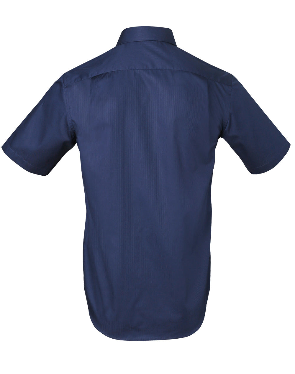 Barkley Mens Taped Seam Short Sleeve Shirt - Navy - Back