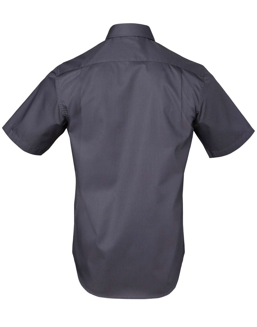 Barkley Mens Taped Seam Short Sleeve Shirt - Storm Grey - Back