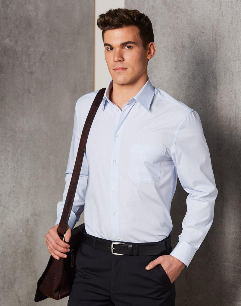 Men's Mini Check Long Sleeve Shirt
