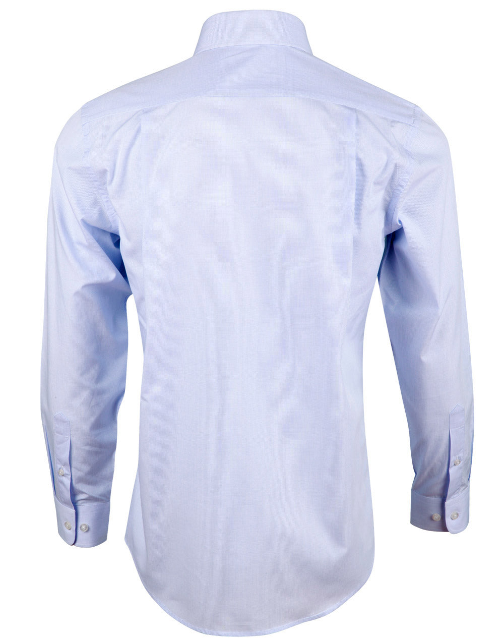 Men’s Mini Check Premium cotton long sleeve shirt - Back