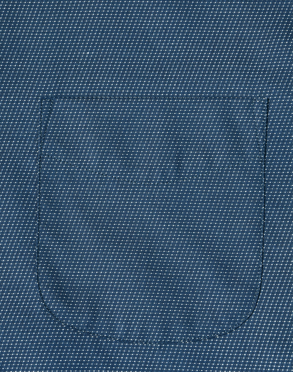 Ascot Mens Long Sleeve Dot Jacquard Stretch Shirt - Ocean Blue - View