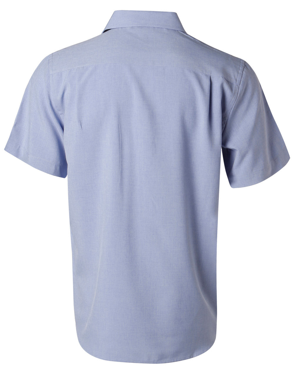Men's CoolDry Short Sleeve Shirt - Blue - Back