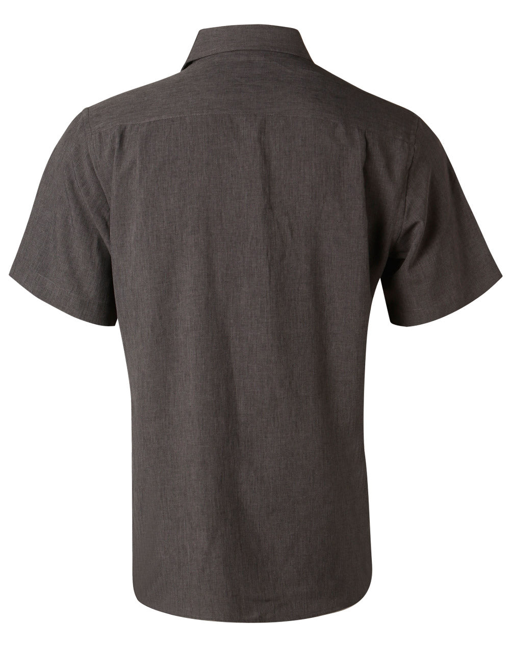 Men's CoolDry Short Sleeve Shirt - Charcoal - Back