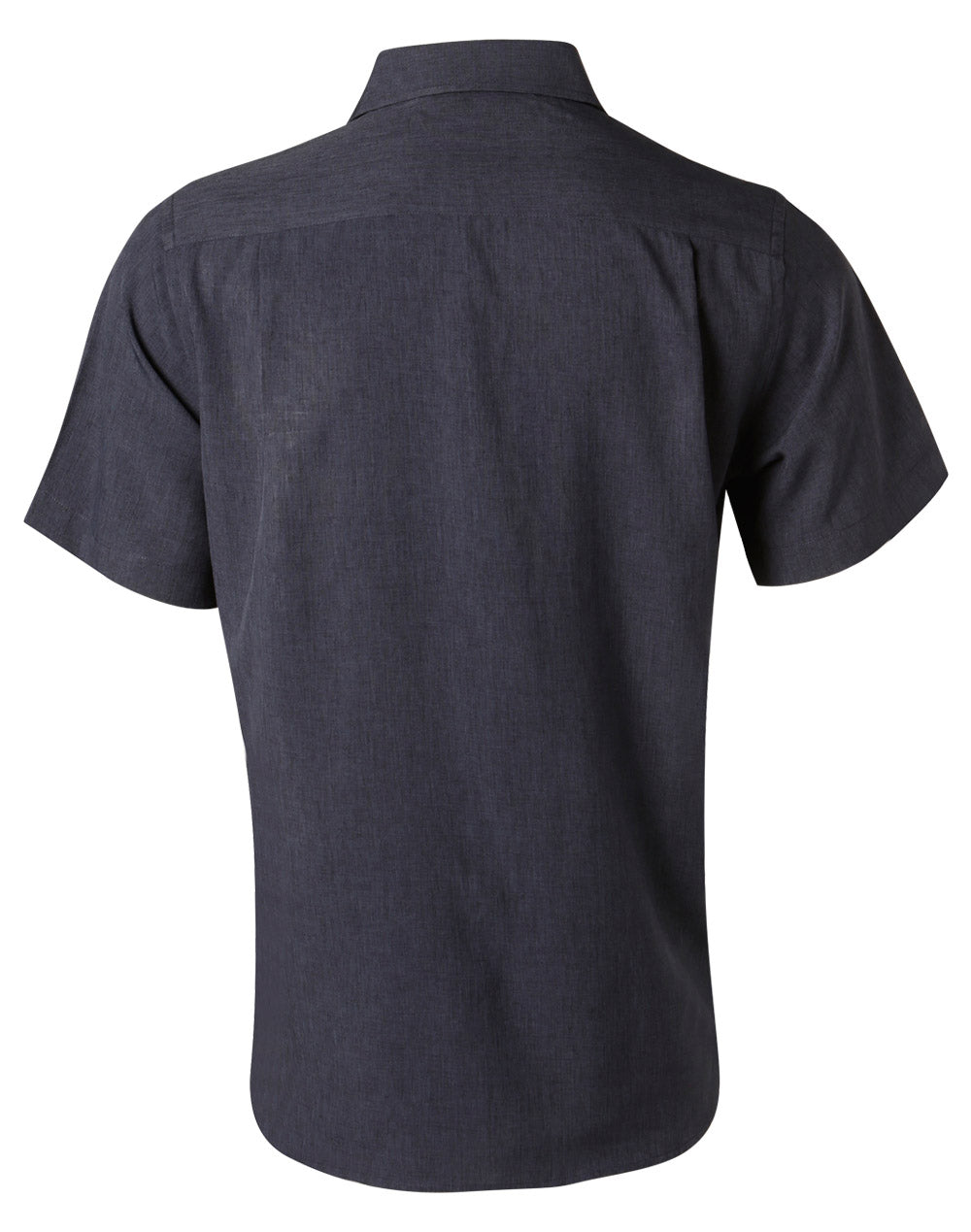 Men's CoolDry Short Sleeve Shirt - Denim - Back