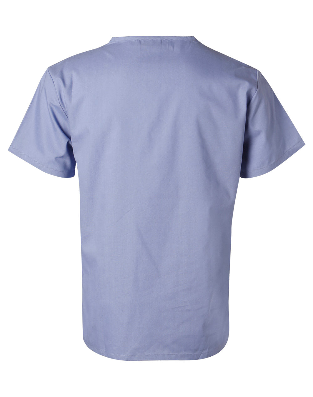 Unisex Scrub Top - Mid Blue - Back
