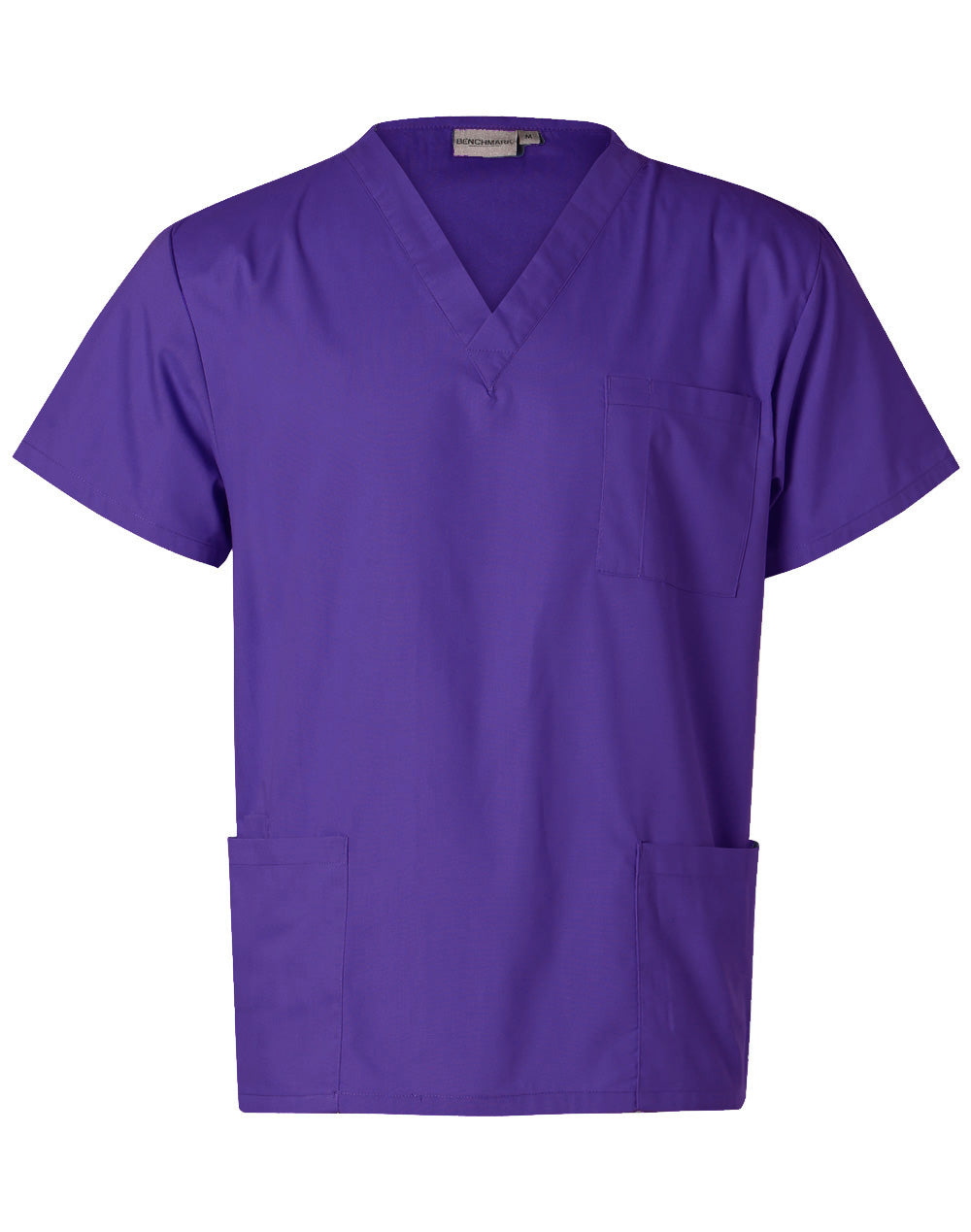 Unisex Scrub Top - Purple - Front
