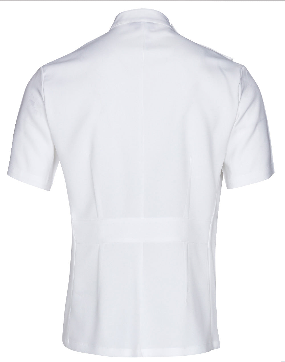 Men's Stud Front Short Sleeve Jacket - White - Back