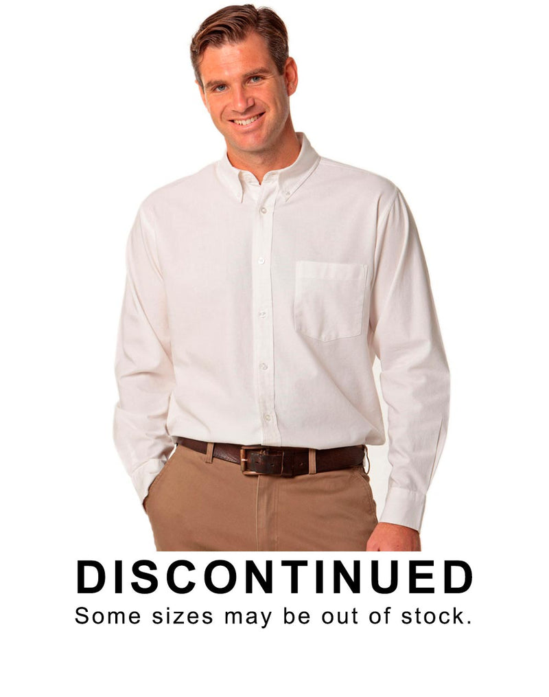 Men's Washed Oxford Long Sleeve Shirt