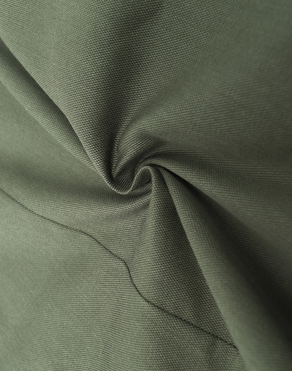 Womens Smart Casual Cotton Blend L/S Shirt - Army Green - View