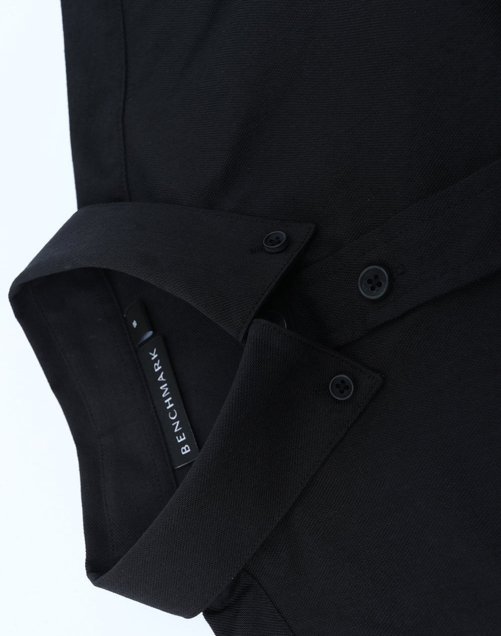 Womens Smart Casual Cotton Blend L/S Shirt - Black - View